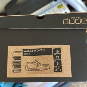 Size 10 Wally Woven Hey Dudes